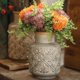 thumbnail image 3 of Florero con patrón en relieve Vintage, adorno for el hogar, sala de estar, mesa de flores de cerámica, decoración de arreglos florales, 3 of 7