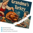 thumbnail image 3 of 500 PCS jigsaw puzzles 500 pieces Grandma's Roast Turkey,Challenging Brain Exercise,Vintage Style Thanksgiving Gift,Fun Roast Turkey Wooden Puzzle,Great for Relaxation and Display for Puzzle Lovers, 3 of 6