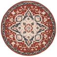 thumbnail image 2 of Safavieh Heritage Kagan Oriental Area Rug, Red/Black, 6' x 6' Round, 2 of 11