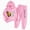 A301-Pink, variant on NIEWTR 5-6 Years Girls Clothes 2 Piece Spring Outfits Tops&Wide Leg Pants With Pockets Fall Sets Fall Winter Clothes A301-Grey
