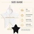 thumbnail image 3 of Loyni Star Shape Newborn Swaddle Sleep Sack Unisex Infant Coral Fleece Wearable Blanket Hooded Wrap Swaddle Soft Cozy Baby Sleeping Bag 0-3 Months White, 3 of 7