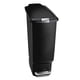 thumbnail image 1 of Bote de basura estrecho con pedalL, plástico negro, 40 L, 1 of 8