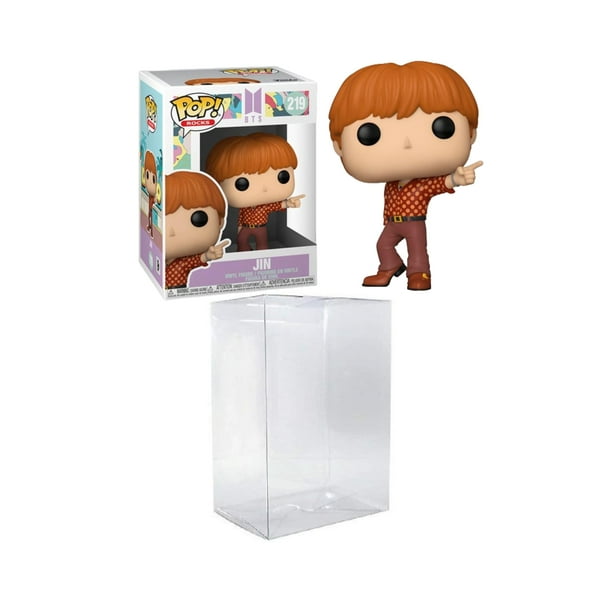 ¡Funko Pop! Figura de vinilo Rocks BTS (Dynamite) Jin con protector