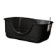 thumbnail image 5 of Caja de arena para mascotas con tapa abierta, arenero portátil para gatos, bandeja antisalpicaduras Negro, 5 of 9