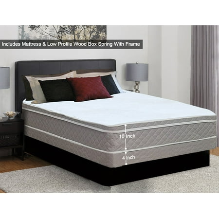Continental Sleep 10 Inch Meduim Plush Eurotop Pillowtop