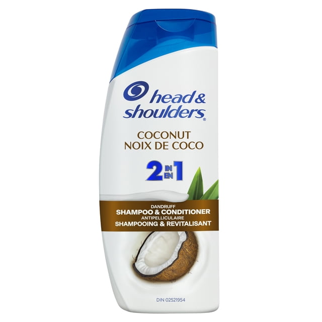 Head & Shoulders Coconut 2 in 1 Dandruff Shampoo and Conditioner, Hydrating, Lightweight Moisture, Color Safe, 613mL