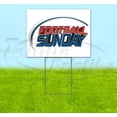 thumbnail image 1 of Football Sunday (18" x 24") Yard Sign, Includes Metal Step Stake, 1 of 6