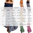 thumbnail image 3 of ClodeEU Women's 2 Piece Outfit ,Off Shoulder Ruffle Top and Striped Maxi Skirt Set with Belt Hot Pink,Women's Plus XXL, 3 of 7