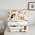 thumbnail image 5 of meiyoeat Cute Cartoon Kitten King Size Comforter Sets,Cute Animal Cat Comforters King Size For Girl,Reversible,3 Pieces,1 Comforter And 2 Pillowcases, 5 of 7