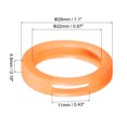 thumbnail image 2 of Uxcell 28mm Silicone Identifier Coding Tags Sleeve Key Cap Rings Cover, Orange 10 Pack, 2 of 6
