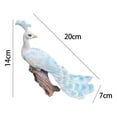 thumbnail image 5 of yotijay Peacock Sculpture ,Peacock Statue, Peacock Ornament, Peacock Figurine for Indoor White, 5 of 5