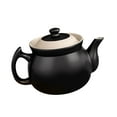 thumbnail image 4 of Tetera de cerámica, tetera de té, tetera de hojas de té sueltas y florecientes, tetera y tapa para el hogar, agua caliente hirviendo, cocina 2.3L, 4 of 8