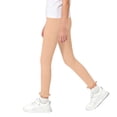 thumbnail image 6 of Posijego Girls Leggings Ruffled Hem Full Length Slim Leg Long Pants for Kids Girls High Waist Workout Yoga Dance Leggings, 6 of 7