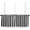 Black and White Stripescom7174, variant on Small Window Curtain 36 Inch Length Simple Black and White Stripes Cafe Curtains for Window Rod Pocket Privacy Short Kitchen Curtains for Cafe Kitchen Bathroom, 2 Panels