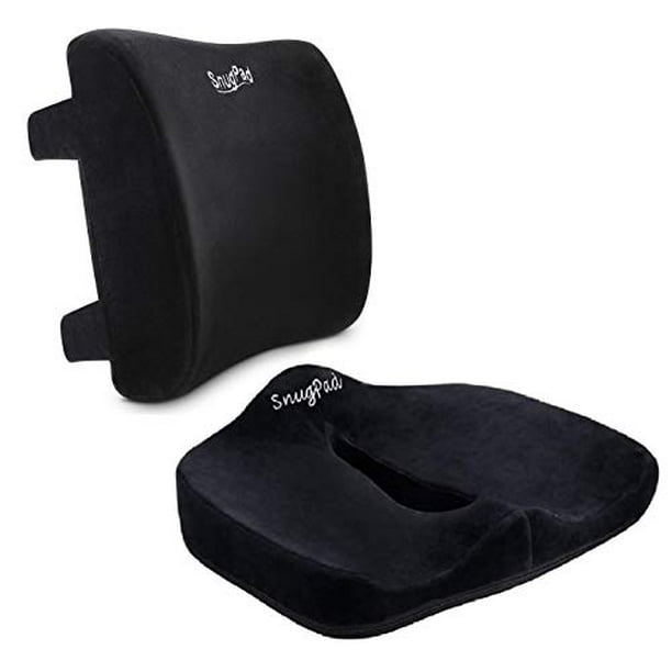 Snugpad Memory Foam Lumbar Pillow And Seat Cushion Combo Ergonomic Orthopedic Lower Back Support Premium Washable Velvet Covers With Non Slip Bottom Ideal For Office Chairs Car Com - Memory Foam Car Seat Cushion Target Snugpad Memory Foam Lumbar Pillow And Seat Cushion Combo Ergonomic Orthopedic Lower Back Support Premium Washable Velvet Covers With Non Slip Bottom Ideal For Office Chairs Car Com - Memory Foam Car Seat Cushion Target