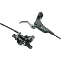 Hayes Dominion A4 Disc Brake and SRL Lever - Rear, Hydraulic, Post Mount, Stealth Black/Gray