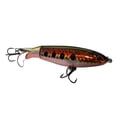 thumbnail image 2 of HKUKY Topwater Fishing Lure Rotating Tail 3D Eyes Sharp Treble Hooks Hard Plastic Body Pencil Popper Surface Splash Action for Fishing Freshwater Lakes Brown, 2 of 3