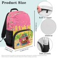 thumbnail image 7 of Pzuqiu Just A Girl Who Loves Baseball Customized 17 Inch School Backpack for Kids Personalized Schoolbag with Name Durable Bookbag Large Capacity Custom Backpack for Teens, 7 of 7