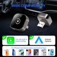 thumbnail image 1 of XHSGX Adaptador 2 en 1 Wireless CarPlay Android Auto conexión automática latencia 0.5s soporte WiFi compacto USB USBC, 1 of 7