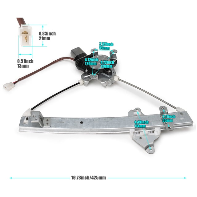 1X MR573880 Power Window Regulator Fits for Mitsubishi 2003-2006 Rear Right