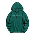 thumbnail image 1 of WZXFASHION Chandail à Capuchon pour Femmes avec Lettres « Maff Caff » Imprimées, Manches Longues, Poche, Rabais de 50 % Liquidation, Chandail à Capuchon Léger à Fermeture Éclair, 1 of 5