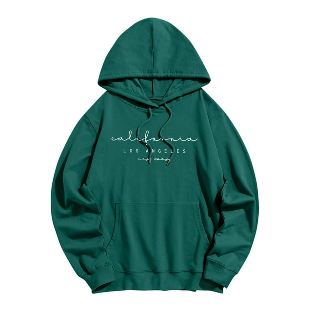 WZXFASHION Chandail à Capuchon pour Femmes avec Lettres « Maff Caff » Imprimées, Manches Longues, Poche, Rabais de 50 % Liquidation, Chandail à Capuchon Léger à Fermeture Éclair