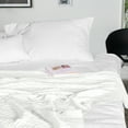thumbnail image 3 of Flxxie Soft Cotton Cable Knitted Blanket Simple yet Quality Look, Twin 60" x 80", White, 3 of 5