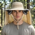 thumbnail image 2 of Kcolen Mens Sun Hat Solar Powered Wide Brim Sun Hat with Built-in Fan and Neck for Outdoor Heat Wide Brim Sun Hat, 2 of 5