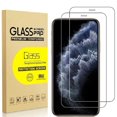 thumbnail image 1 of 2 Pack for iPhone 11 Pro Max Screen Protector, 9H Clear Tempered Glass Screen Protector for iPhone 11 Pro Max, Easy Installation, Bubble Free, 1 of 7