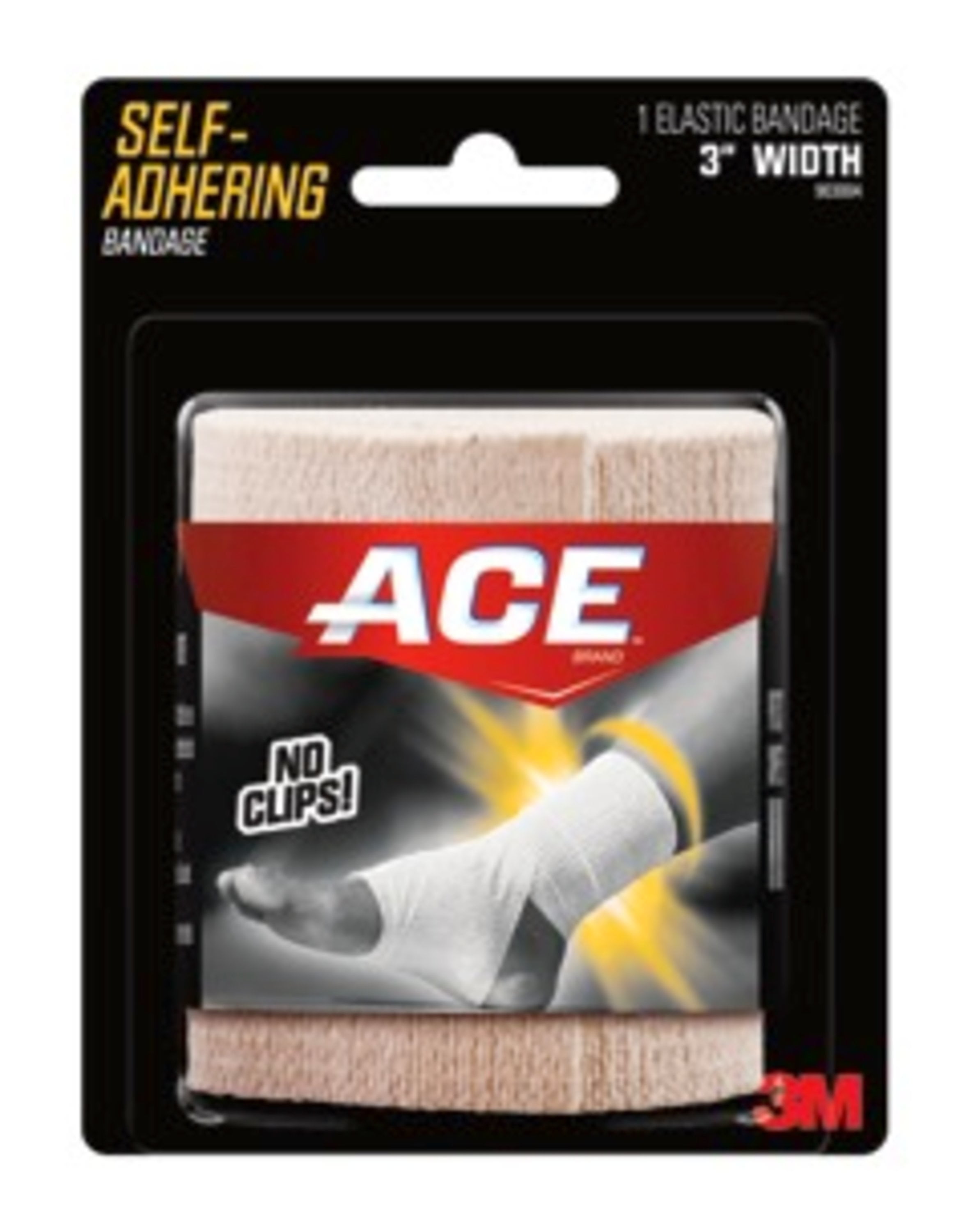 ACE Brand SelfAdhering Elastic Bandage, 3 in., Athletic Tape, Beige