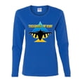 thumbnail image 2 of The Ghost Of Kyiv Womens Graphic Long Sleeve T-Shirt, Royal, X-Large, 2 of 4