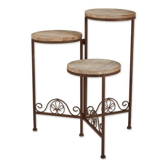 Zingz and Thingz Rustic Triple Planter Stand