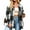 Black, variant on Weardear Womens Plus Size Shacket Jacket Flannel Plaid Long Sleeve Button Down Shirts Casual Fall Blouses Tops