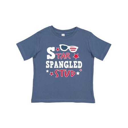 

Inktastic Star Spangled Stud with Sunglasses and Stars Boys Baby T-Shirt