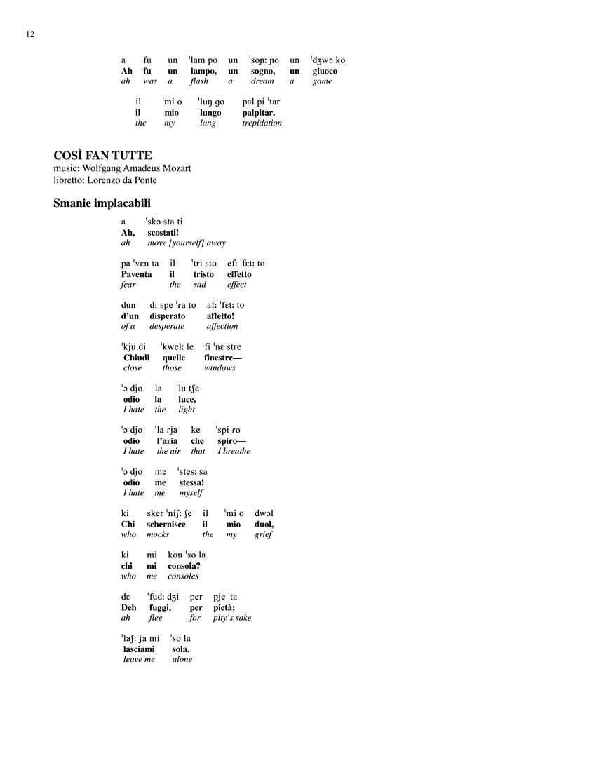 Diction Coach G Schirmer Opera Anthology Arias For Mezzo Soprano Arias For Mezzo Soprano Walmart Com