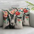 thumbnail image 3 of BCIIG Black Goat Pattern Throw Pillow Covers Animal Print Pillows Cover Cotton Linen Decorative Home Cushion Cover  for Sofa Couch, 3 of 5