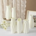 thumbnail image 5 of Dserhfy Imitation Ceramic Plastic Vase Budget-friendly Decorative Plastic White Vase Flower Arrangement Decoration, 5 of 6