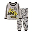 thumbnail image 1 of Dino Boys-Conjunto de ropa de dormir para niños, 100% algodón, camisetas de Motor, pantalones, 2 piezas, 2, 3, 4, 5, 6, 7 años, 1 of 4