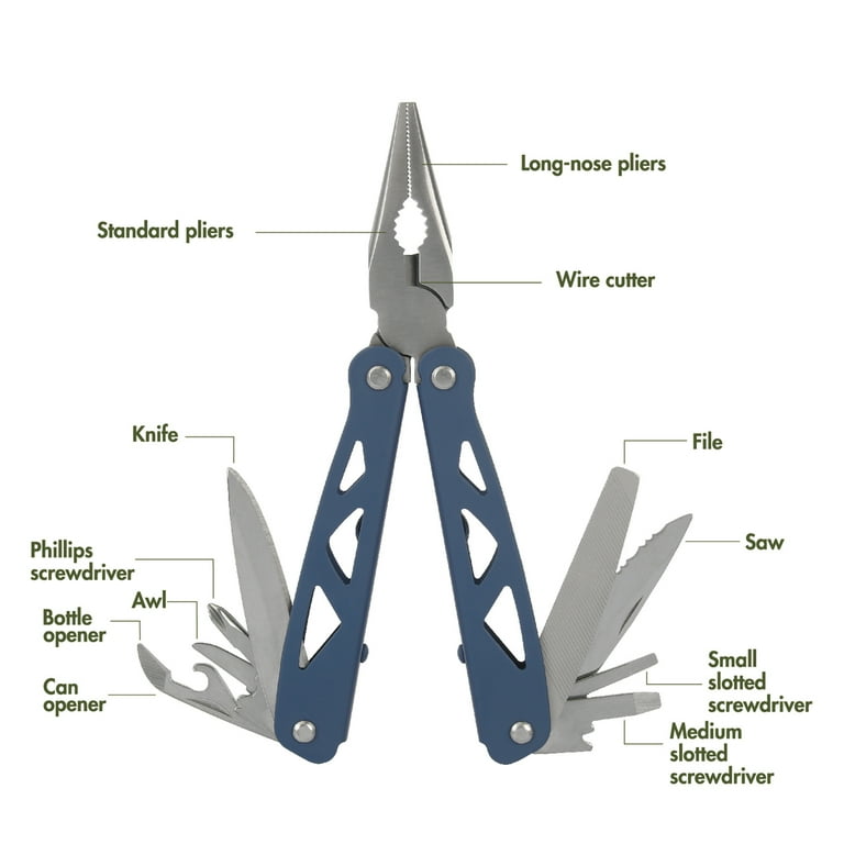 Ozark Trail Trailside 12-in-1 Multitool Indigo - Walmart.com