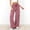 Red women wide leg palazzo pants a1, variant on Cagogo Women's Wide Leg High Waisted Flowy Striped Palazzo Pants Casual Lounge Long Trousers Summer Beach Work Clothes, Red 2XL