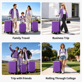 thumbnail image 2 of Zimtown 3 Piece Nested Spinner Suitcase Luggage Set With TSA Lock Purple, 2 of 12