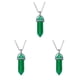 thumbnail image 5 of Sonducket Hexágono Columna Encanto Mujeres Colgantes Colgantes Amuletos de cristal puntiagudos para DIY Cadena Llaveros Decoraciones Verde Type1 NO1 Sonducket CBP468236, 5 of 6