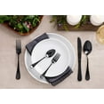 thumbnail image 6 of Rosemary 20-Piece Silverware Set Flatware Stainless Steel Utensils for Kitchen Apartment Essentials - Service for 4 - Tableware Home Cutlery Set Dishwasher Safe, Black, 6 of 7