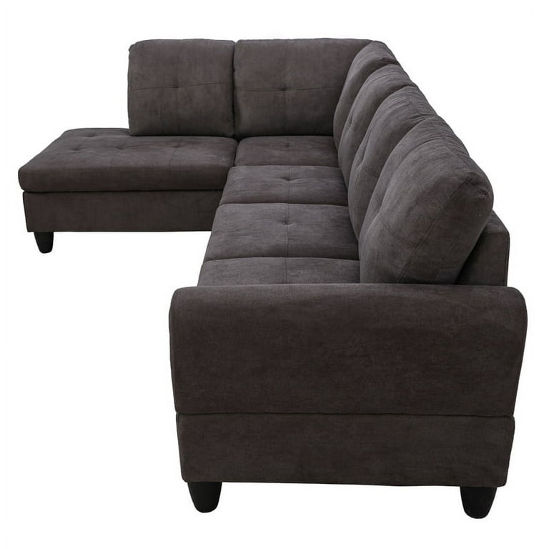 Hommoo Flannel 4 Seat Couch Sofa Set L
