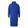 thumbnail image 5 of RMGVDSD Women's Turtleneck Oversized Long Sweater Dress Solid Color Casual Loose Long Sleeve Fall Winter Knit Dresses Trendy Casual Fall Sweater /Blue, 5 of 5