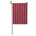 thumbnail image 1 of NUDECOR Red Geometric Pattern in Retro Modern Circle Abstract 40S 50S Garden Flag Decorative Flag House Banner 12x18 inch, 1 of 2