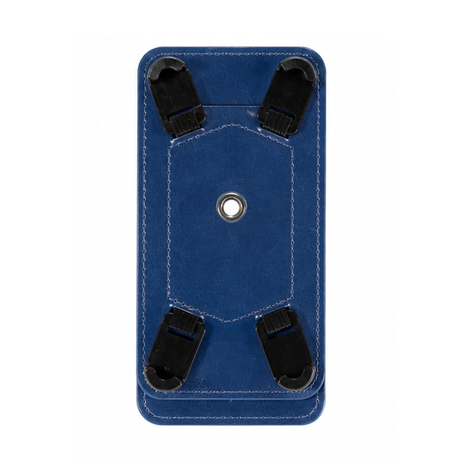 YUW-Medium (5.0"-5.2") Universal Wallet Flip Cover with Adjustable Rotation Stand - Navy Blue