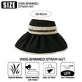 thumbnail image 2 of Powodzenia 58-60cm hat circumference, big head circumference, empty top hat, female summer bandage, sun hat, anti-ultraviolet sun hat, 2 of 5