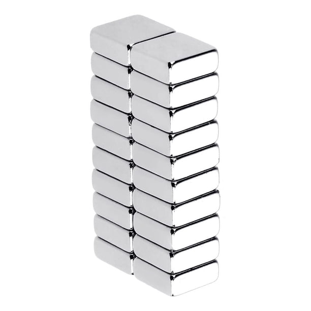 Imanes de alta resistencia para usos múltiples, imanes de barra de neodimio súper fuertes con revestimiento anticorrosión, imanes rectangulares resistentes a la temperatura, fácil instalación en