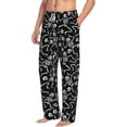 thumbnail image 6 of Susaid Skeletons Dancing Print Mens Pajama Pants Set Sleep & Lounge Pants, PJ Bottoms with Pockets and Button Fly-Medium, 6 of 6